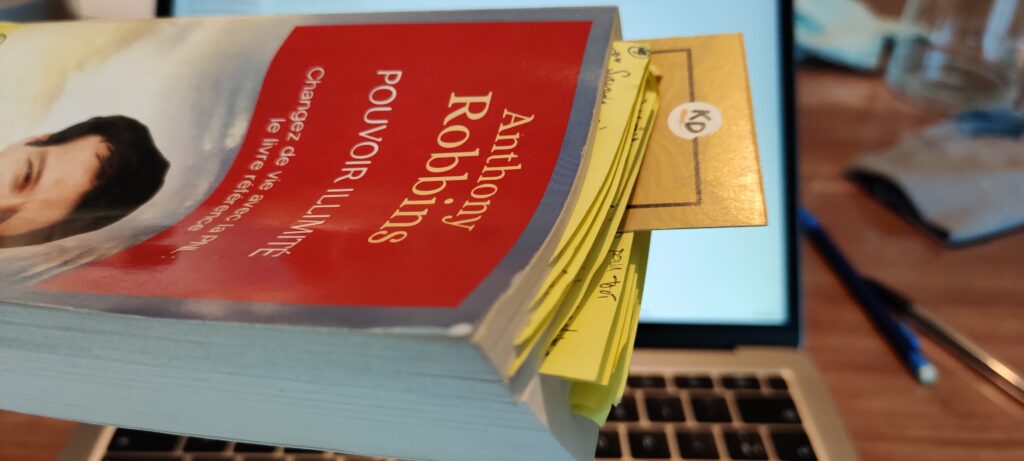 post its prise de notes