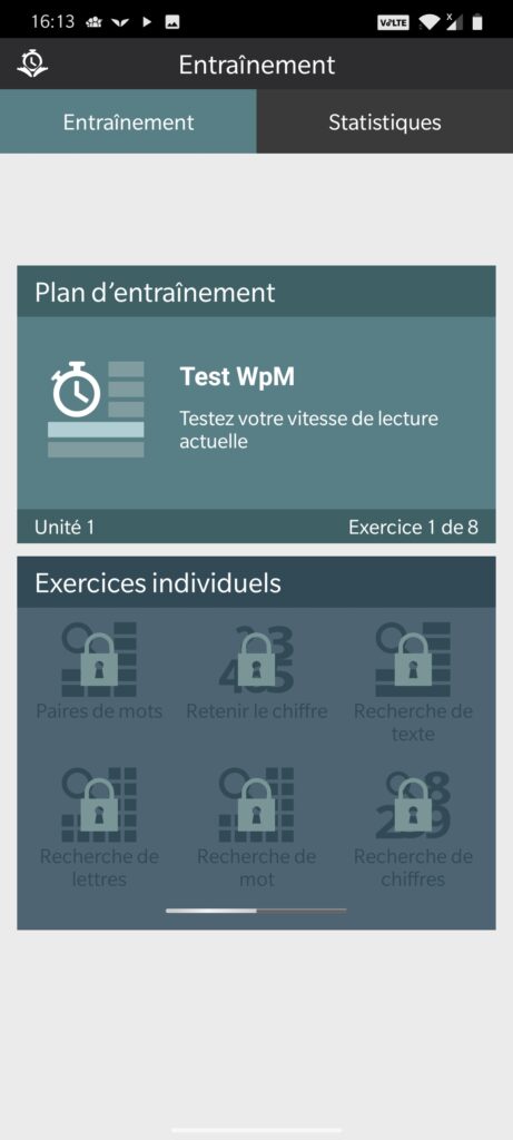 Lire plus vite entrainement