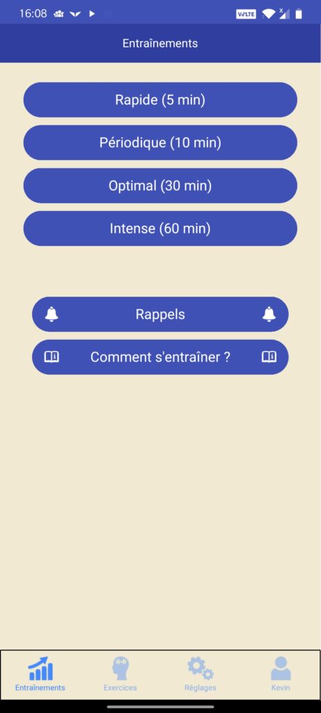 ReaderPro entrainements